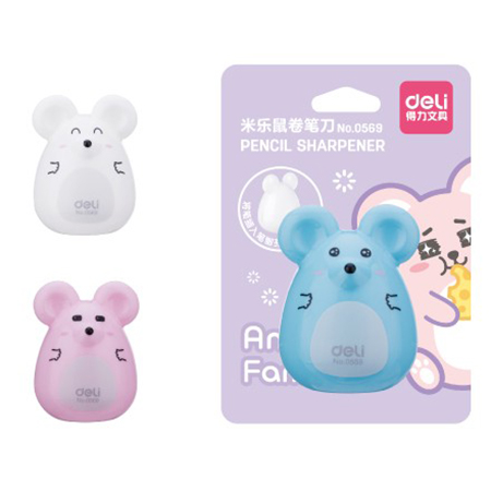 得力0569米樂鼠卷筆刀(混)(只)