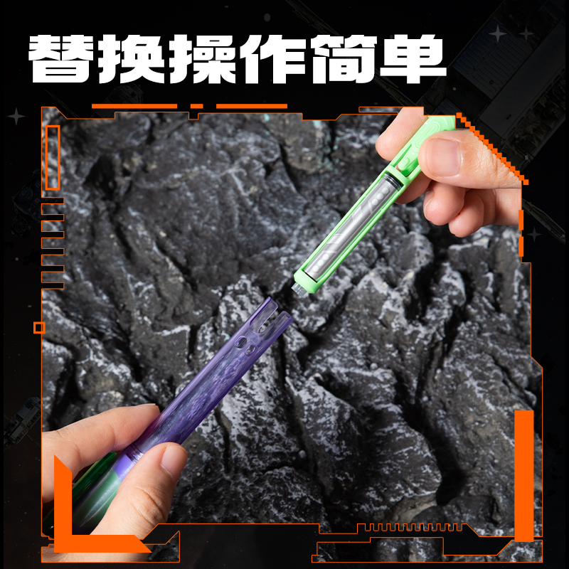 得力SS029六邊形戰(zhàn)士墨能艙易水洗學(xué)生鋼筆墨囊(黑)(10支/盒)