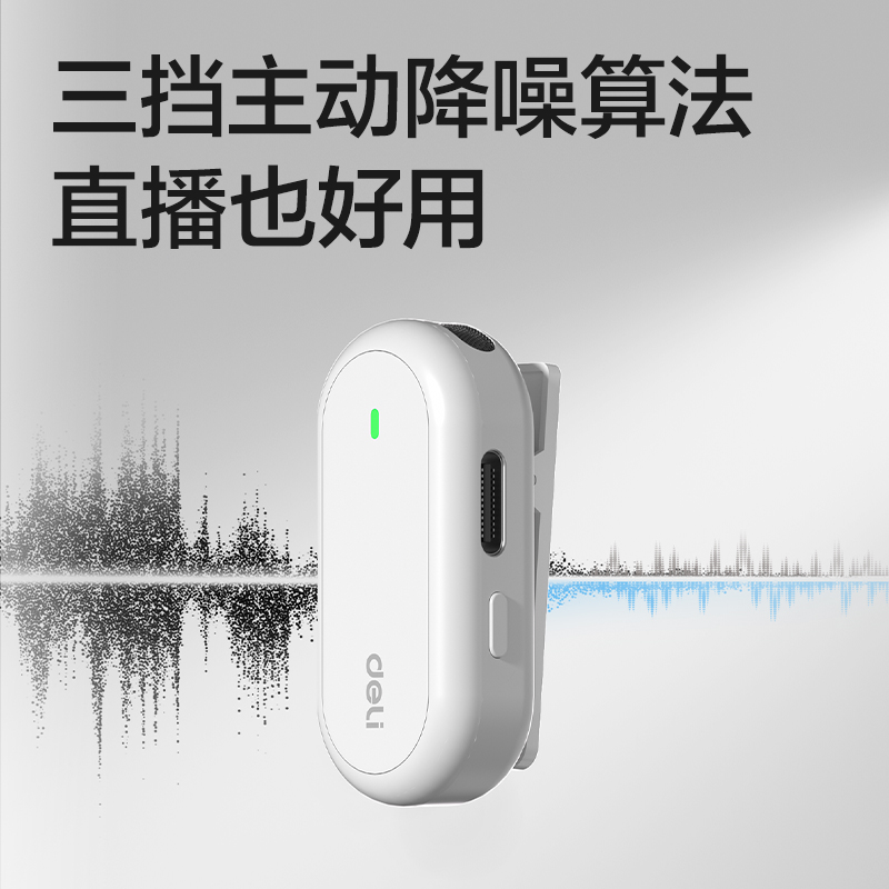 得力MN502領夾麥克風(白)(臺)