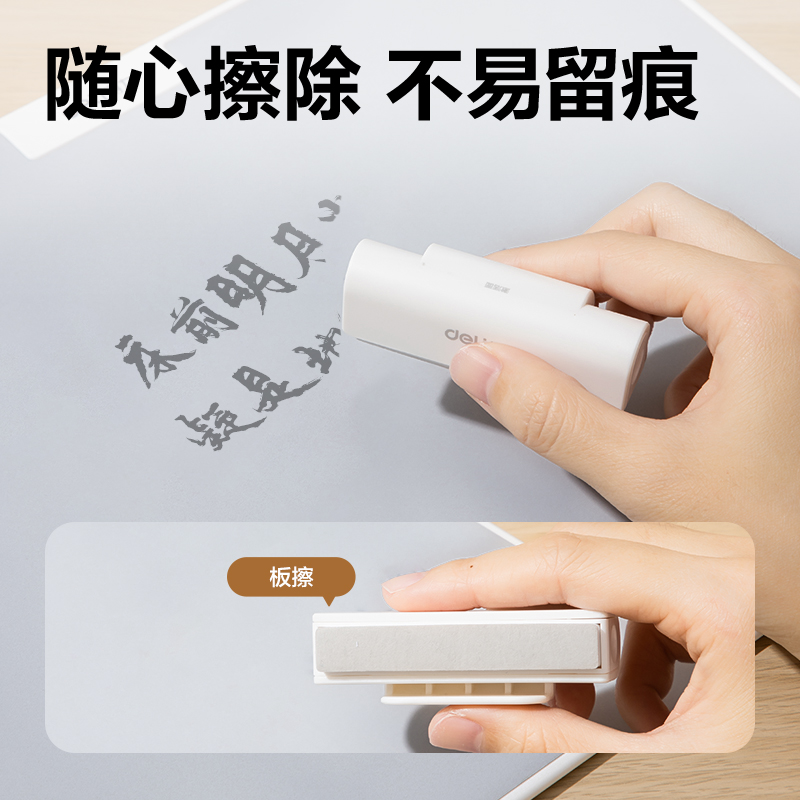 得力MQ162無(wú)墨書寫護(hù)眼白板310*235mm(白)(盒)