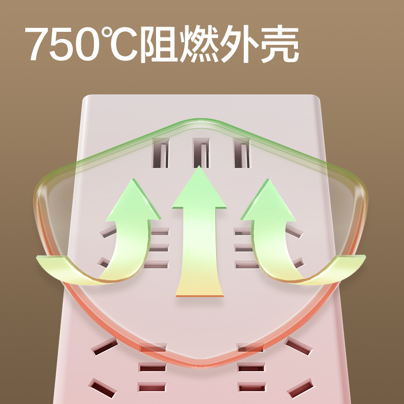 得力18185插座_6組+3A_1.8米_彩盒(白)(個)